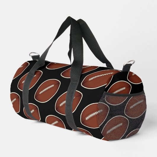 Fußball-Muster-Screwball-Grafiken Duffle Bag (Rechte Ecke)
