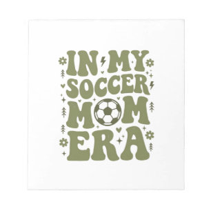 Fußball-Mutter-Ära Vintage-Sport-Mutter-Shirt-Desi Notizblock