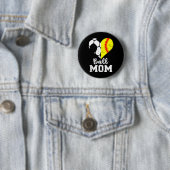 Fußball-Mutter Herz Lustig Soft Button (Beispiel)