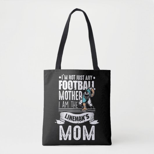 Fußball-Mutter Lineman Mama Son Proud Tasche (Vorderseite)