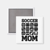 Fußball-Mutter-Symbole Fußball Essential _2 Magnet (Vorderseite/Rückseite)