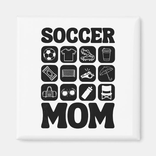 Fußball-Mutter-Symbole Fußball Essential _2 Magnet (Vorne)