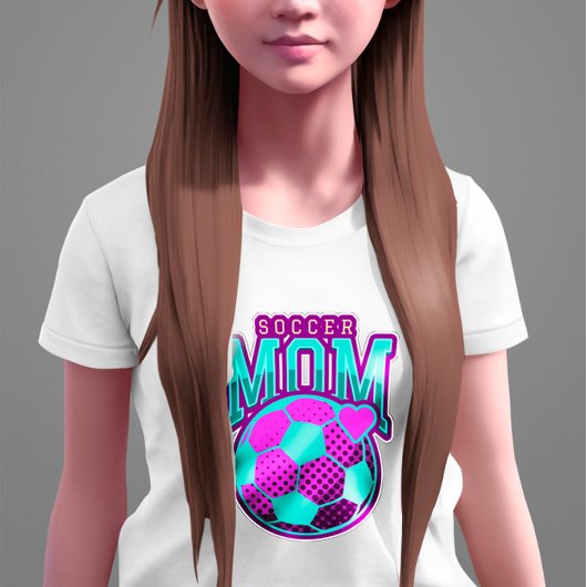 Fußball-Mutter trendig stilvoll T-Shirt