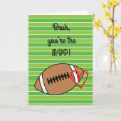 Fußball MVP Bruh Valentine's Day Karte (Gelbe Blume)