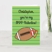 Fußball MVP Valentinstag Karte (Vorderseite)