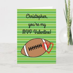 Fußball MVP Valentinstag Karte