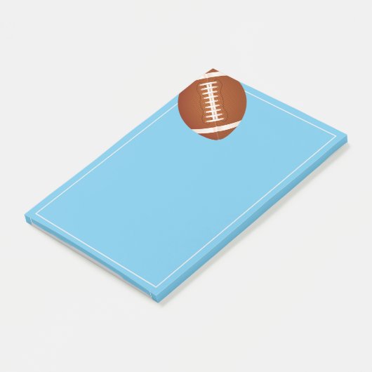 Fußball nach den Notizen (angewinkelt)