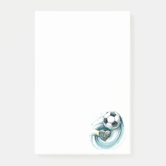 Fußball-Nachhinweise Post-it Klebezettel (Vorderseite)