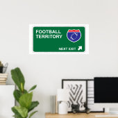 Fußball nächster Ausgang Poster (Heimbüro)