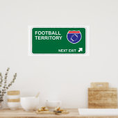Fußball nächster Ausgang Poster (Küche)
