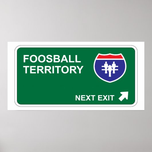 Fußball-Nächster Ausgang Poster (Vorne)