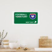 Fußball-Nächster Ausgang Poster (Küche)