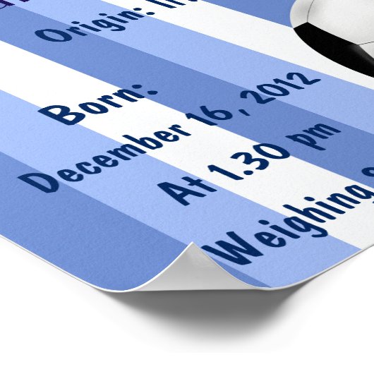 Fußball Name bedeutet Poster (Ecke)