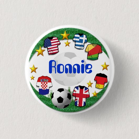Fußball ~ Name Button # 2 (Vorderseite)