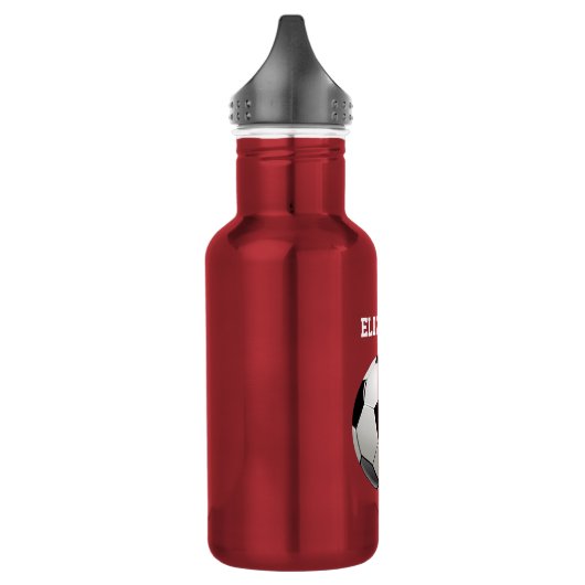 Fußball-Name individuell Trinkflasche (Links)
