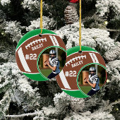 Fußball Name Jersey Nummer Foto Keepake Keramik Ornament