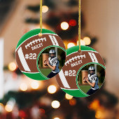 Fußball Name Jersey Nummer Foto Keepake Keramik Ornament