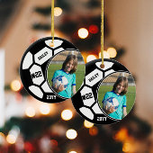 Fußball Name Jersey Nummer Foto Keepake Keramik Ornament