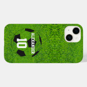 Fußball | Name & Nummer Case-Mate iPhone Hülle (Rückseite (Horizontal))