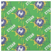 Fußball-Name Score grünes Gewebe Stoff (Muster)