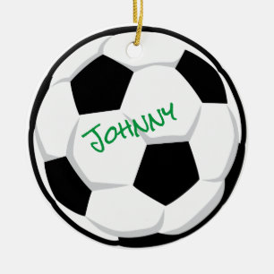 Fußball NAME TEAM JAHR Personalisierte Ornamente