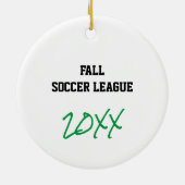 Fußball NAME TEAM JAHR Personalisierte Ornamente (Hinten)