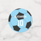 Fußball | Name und Nummer Konfetti (Klein Vorderseite)