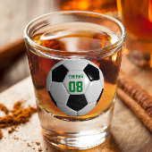 Fußball Name und Nummer Personalisiert Schnapsglas