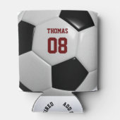 Fußball Name und Personalisierte Nummer können küh Dosenkühler (Rückseite)