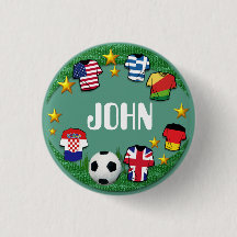Fußball ~ Namen-Knopf