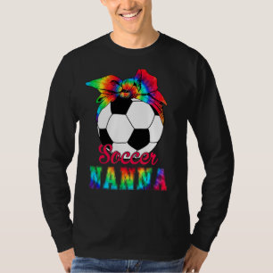 Fußball Nanna Gefärbte Krawatte Fußball Muttertag T-Shirt