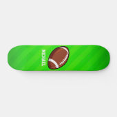 Fußball; Neon Green Stripes Skateboard (Horizontal)