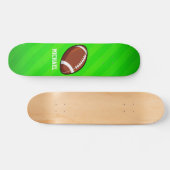 Fußball; Neon Green Stripes Skateboard (Horizontal)