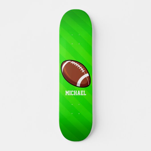 Fußball; Neon Green Stripes Skateboard (Vorne)