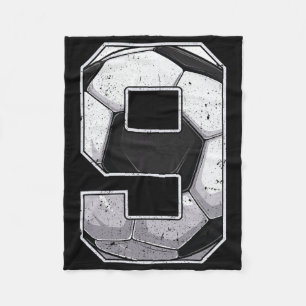 Fußball Neunter 9. Geburtstag Junge Neun 9 Jahre A Fleecedecke