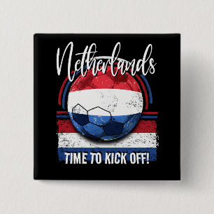 Fußball Niederländische Flagge, Not leidender Fußb Button