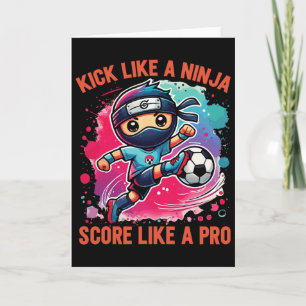 Fußball Ninja Kick wie ein Ninja, Punkte wie ein P Karte