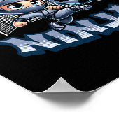 Fußball Ninja Player Martial Arts Karate Poster (Ecke)
