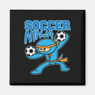 Fußball Ninja Spieler Süße Fußball Liebhaber Lusti Magnet