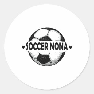Fußball Nona Fußballspieler Sportteam Runder Aufkleber