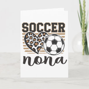 Fußball Nona Leopard Herz Familie Matching  Karte