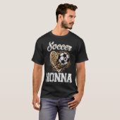 Fußball Nonna Leopard Ball Muttertag T-Shirt (Vorne ganz)