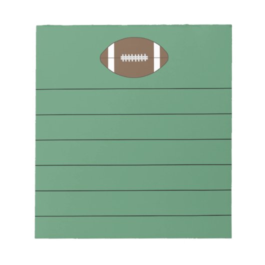 Fußball Notizblock Geschenk (Vorderseite)