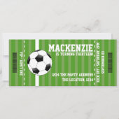 Fußball-Novelty-Ticket Personalisiert Einladung (Vorderseite)