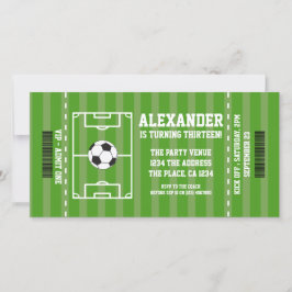 Fußball-Novelty-Ticket Personalisierte Sportkarte Feiertagskarte