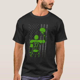 Fußball Nummer 37 Flag "Green Football Player" mit T-Shirt