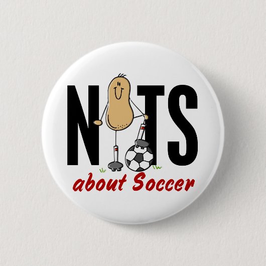 Fußball-Nuss 2 Button (Vorderseite)