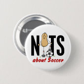 Fußball-Nuss 2 Button (Vorne & Hinten)