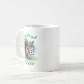 Fußball-Nuss Kaffeetasse (Vorderseite Links)