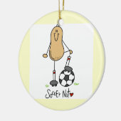 Fußball-Nuss-T - Shirts und Geschenke Keramikornament (Links)
